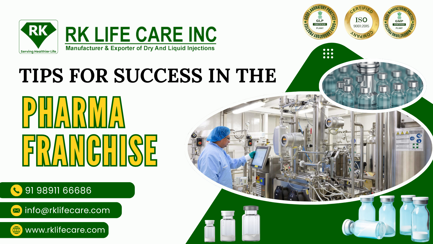 Tips for Success in the Pharma Franchise | RK Lifecare INC
